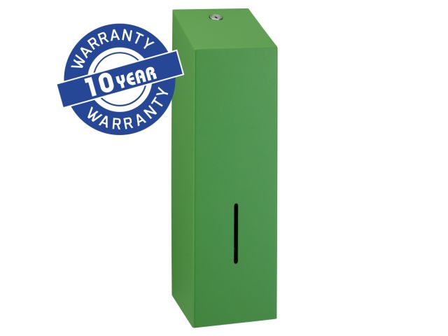 Pojemnik na papier toaletowy w listkach MERIDA STELLA  LINE, pojemność do 675 szt., zielony